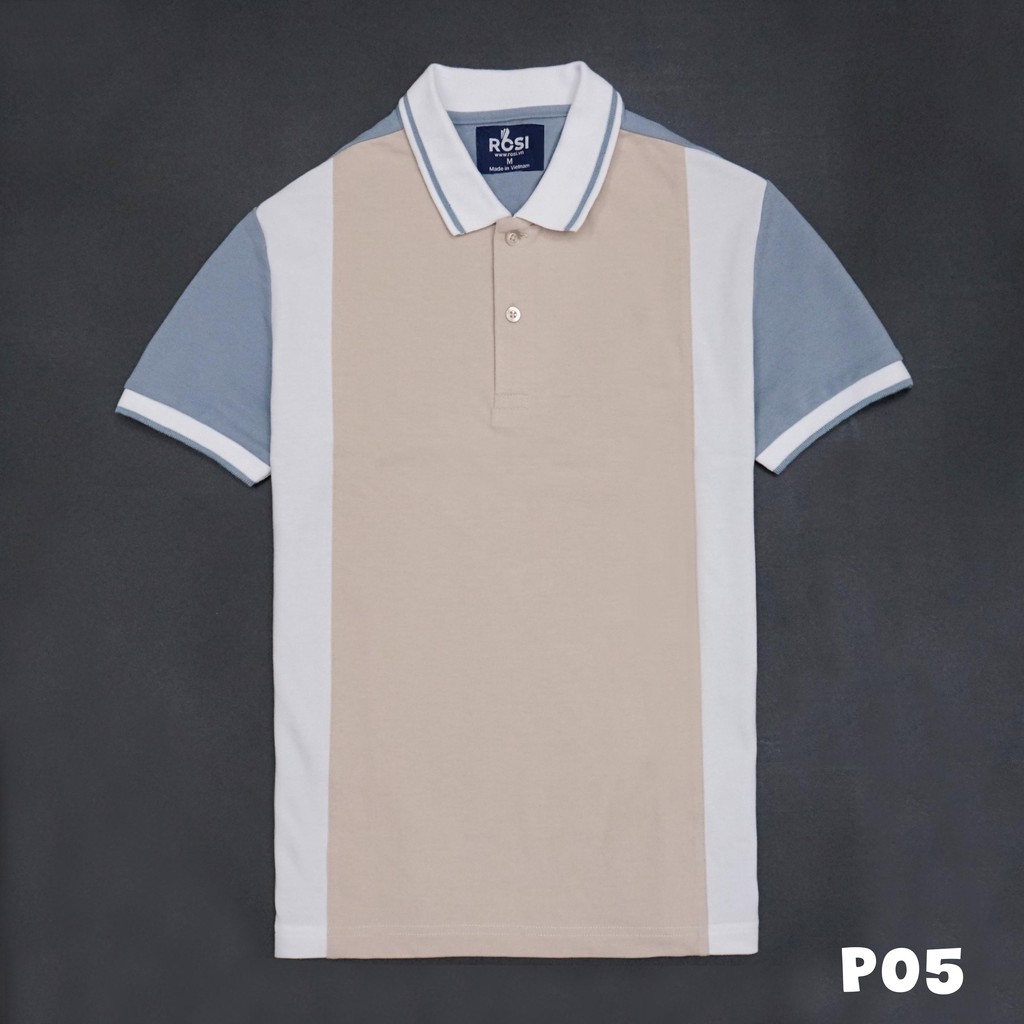 [100% Cotton] Áo Polo Nam - Hàng Thiết Kế Chính Hãng Rosi / Mã Áo: P05 | BigBuy360 - bigbuy360.vn
