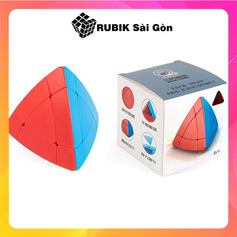 Rubik Biến Thể Tam Giác ShengShou Pyraminx Magic Tower Cube Rubic Kim Tự Tháp Đẹp Xoay Trơn Mượt Đồ Chơi Trí Tuệ