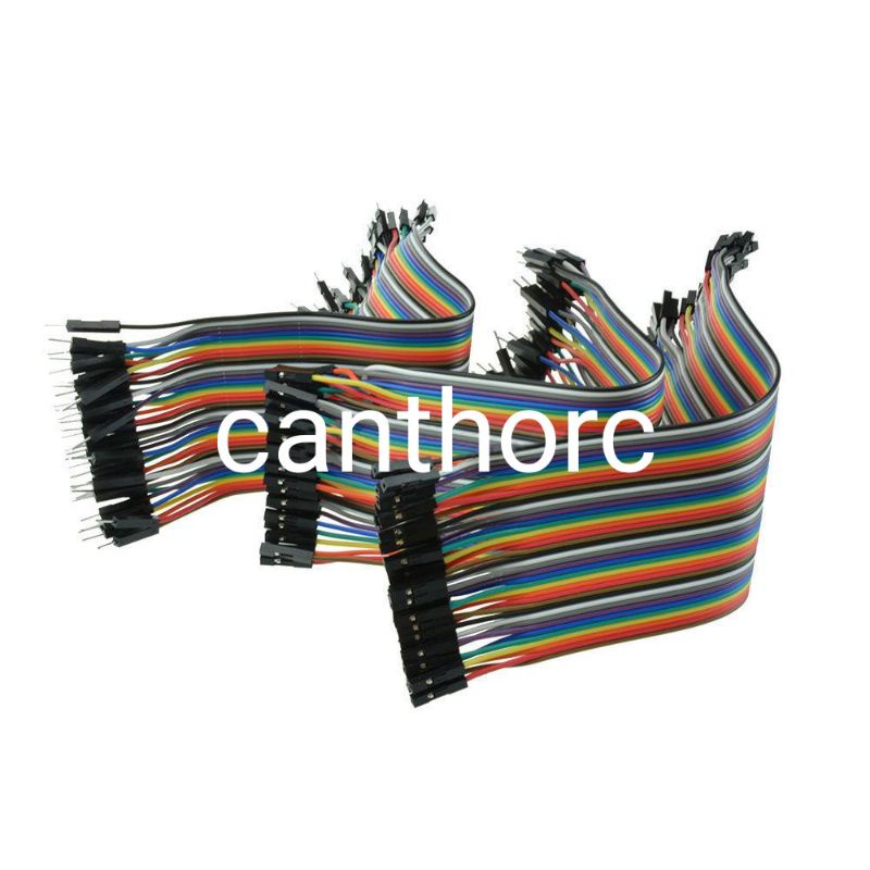 10 sợi Dây bus 30cm cáp kết nối cảm biến Dupont 2.54pin đực cái cho Arduino FC RX flight