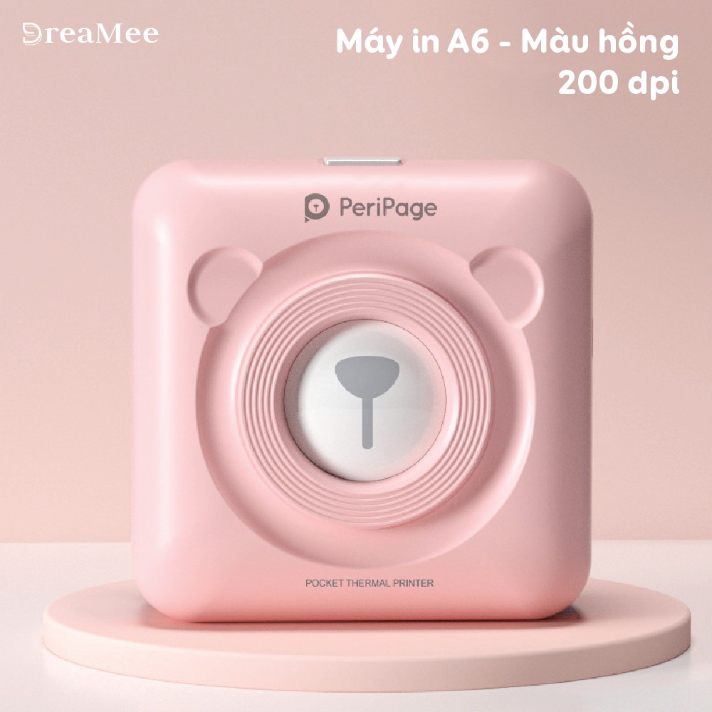 Máy in Nhiệt cầm tay Mini Bluetooth Peripage A6, A6s không dây bỏ túi ❤ in ảnh, tài liệu, in hóa đơn