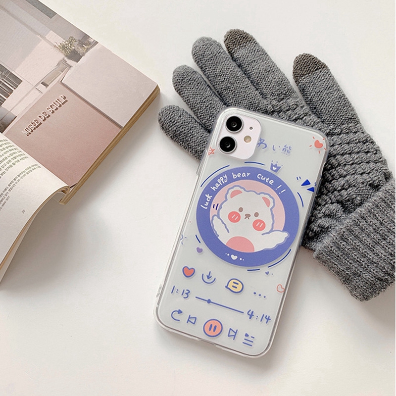 Ốp điện thoại trong suốt xinh xắn cho iPhone 11pro 7 / 8plus x r xsmax | BigBuy360 - bigbuy360.vn