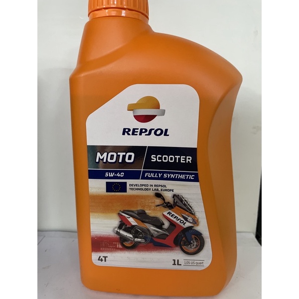 [Mẫu mới] Nhớt Repsol Scooter Fully Synthetic 5W40 1L, nhớt cao cấp dành cho xe tay ga