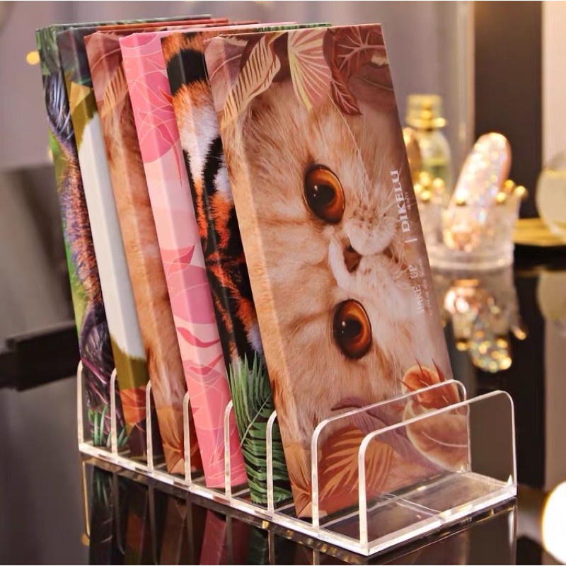 Hộp Đựng Phấn Mắt Bằng Acrylic Trong Suốt Chia Ngăn Tiện Dụng