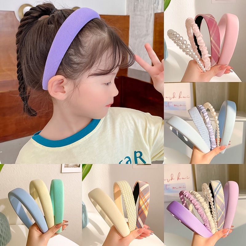 Băng Đô Cài Tóc Đính Ngọc Trai Dễ Thương Cho Bé