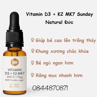 ✅ Chuẩn auth ✅ Vitamin D3+K2 MK7 Đức cho bé 🧒👶🏻
