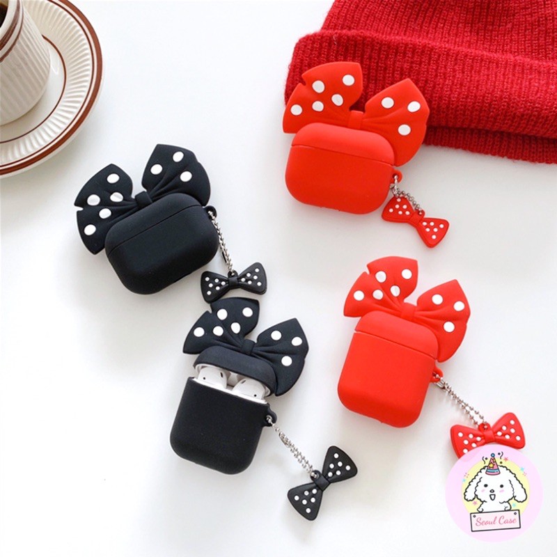 Ốp case vỏ airpods 1 2 3 pro bao đựng tai nghe không dây đôi chuột Micky Minnie