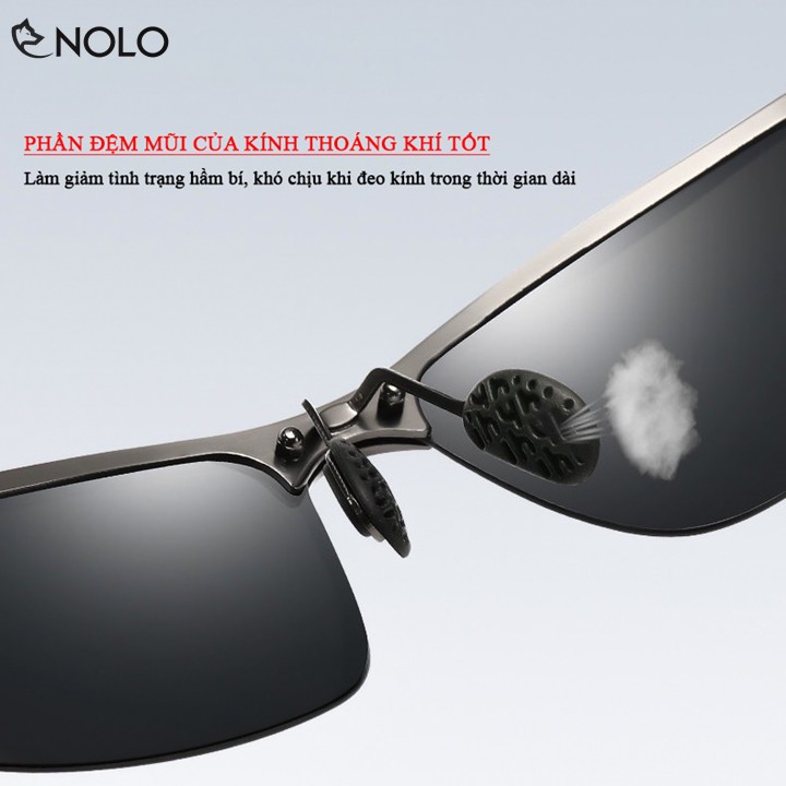 Bộ Mắt Kính Râm Jogal Model JG01 Tròng Kính Phân Cực Polarized Chống Lóa Chống Tia UV400 Có Tặng Hộp Đựng Kính