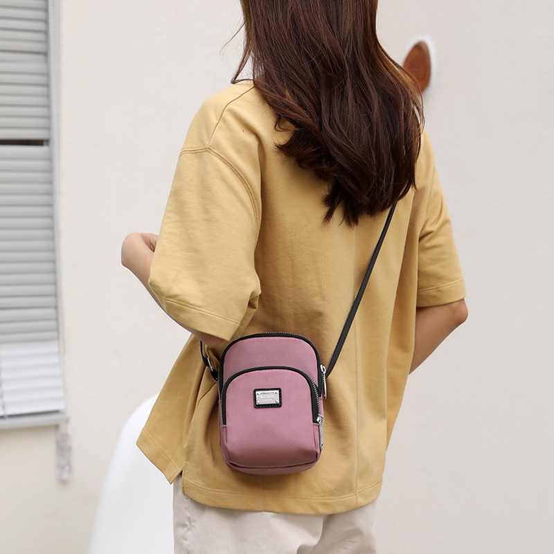 Túi Đeo Chéo Mini Đựng Điện Thoại Bằng Chất Liệu Nylon Phong Cách Mới