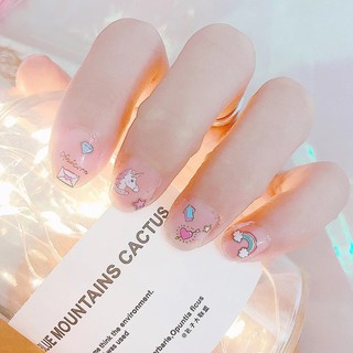 Sticker Nail Dán Móng Tay Hình Chú Báo Hồng, Ngựa Pony Vỏ Hồng [KIRA0038]