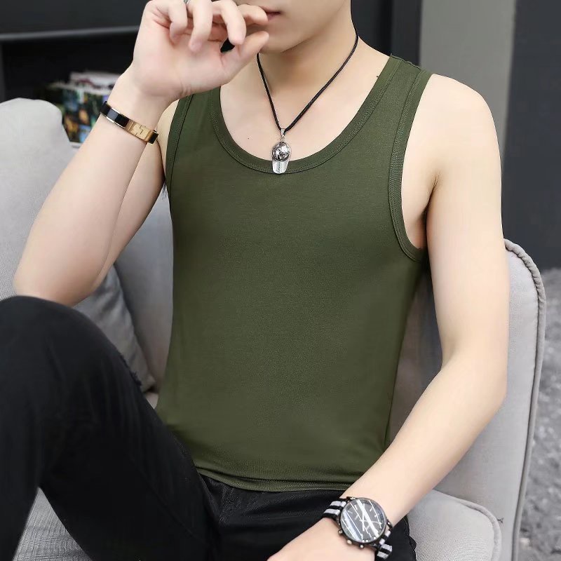 Áo Thun Sát Nách Dáng Ôm Phong Cách Hàn Quốc Dễ Phối Đồ Thời Trang Cho Nam Size M-5xl