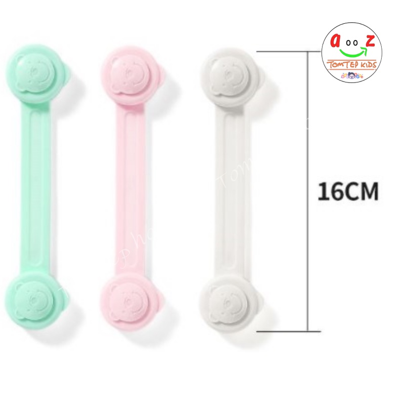 Khóa Tủ Giữ An Toàn Cho Bé - Dây Khóa Tủ Đồ, Ngăn Kéo, Tủ Lạnh, Cánh Cửa Tủ Chống Kẹp Tay
