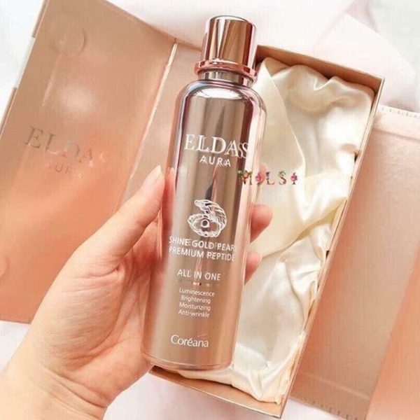 Serum tế bào gốc 💖FREESHIP💖 Serum tế bào gốc Eldas Aura Coreana Shine Gold Pearl Premium Peptide 100ML  Halind5646