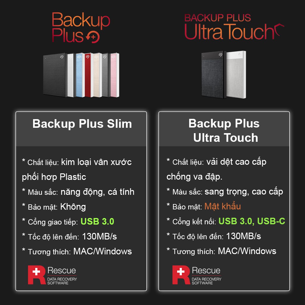 Ổ Cứng Di Động Seagate Backup Plus Slim 1TB_USB 3.0