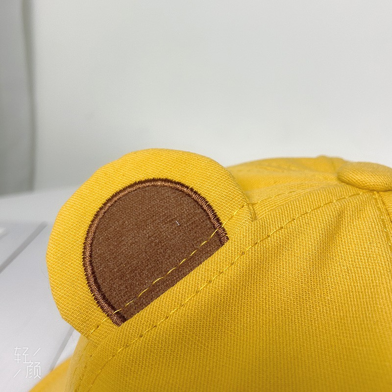 Mũ bèo vành rộng họa tiết hoạt hình tai gấu cho nữ sinh