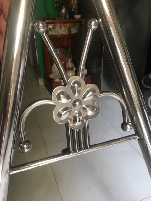 Võng xếp inox Duy Phương chân vuông cao cấp