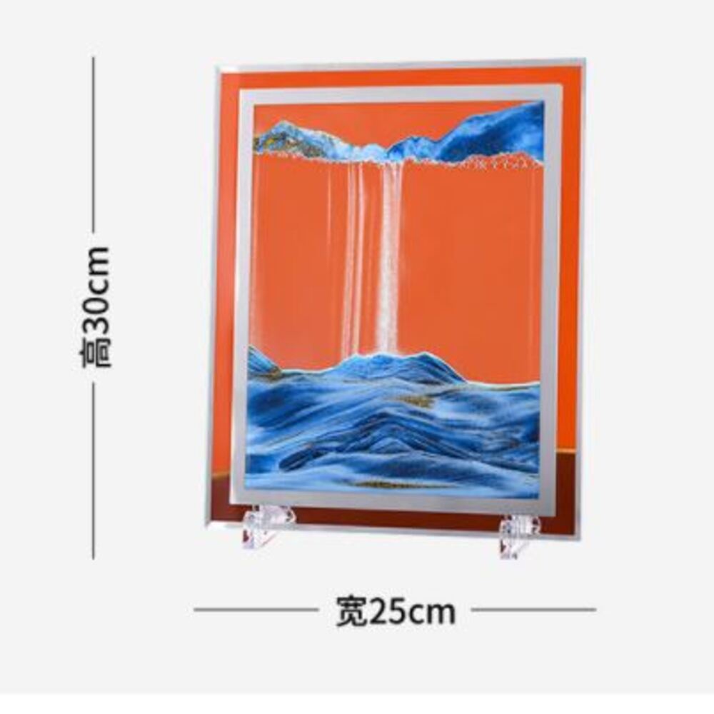 Tranh Cát Chảy Chuyển Động 3D Trang Trí Hình Chữ Nhật, Cực Chill quà tặng , trang trí phòng làm việc