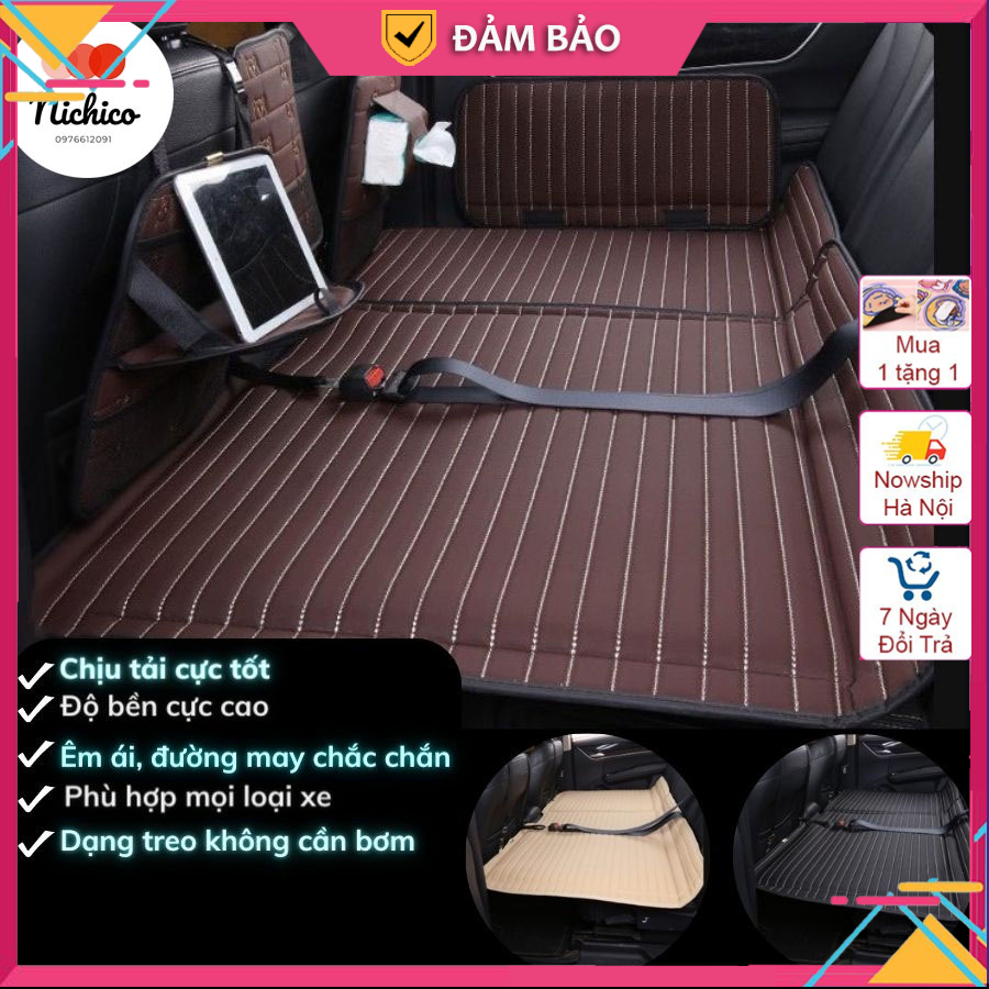 Đệm hơi ô tô chịu tải lên tới 600kg,nệm hơi ô tô cao cấp không cần bơm có thể gấp gon,công nghệ mới 7 lớp