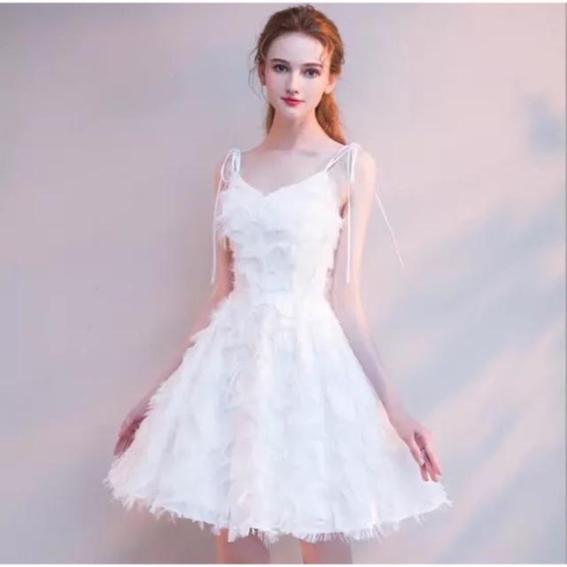 Đầm trắng hai dây thiên sứ Ulzzang tôn da kèm ảnh thật 🌥👑 | BigBuy360 - bigbuy360.vn