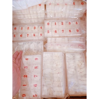 Hộp Móng úp chân phom dài ( lẻ size 0 1 2 3 4 5 6 7 8 9)