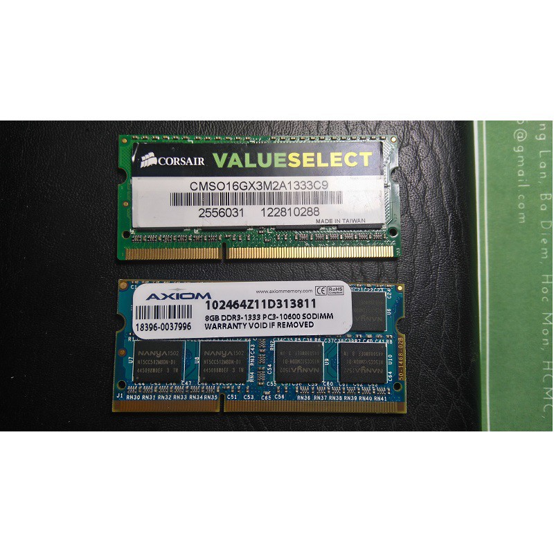 Ram Laptop PC3 8Gb bus 1333 - 10600s bảo hành 3 năm