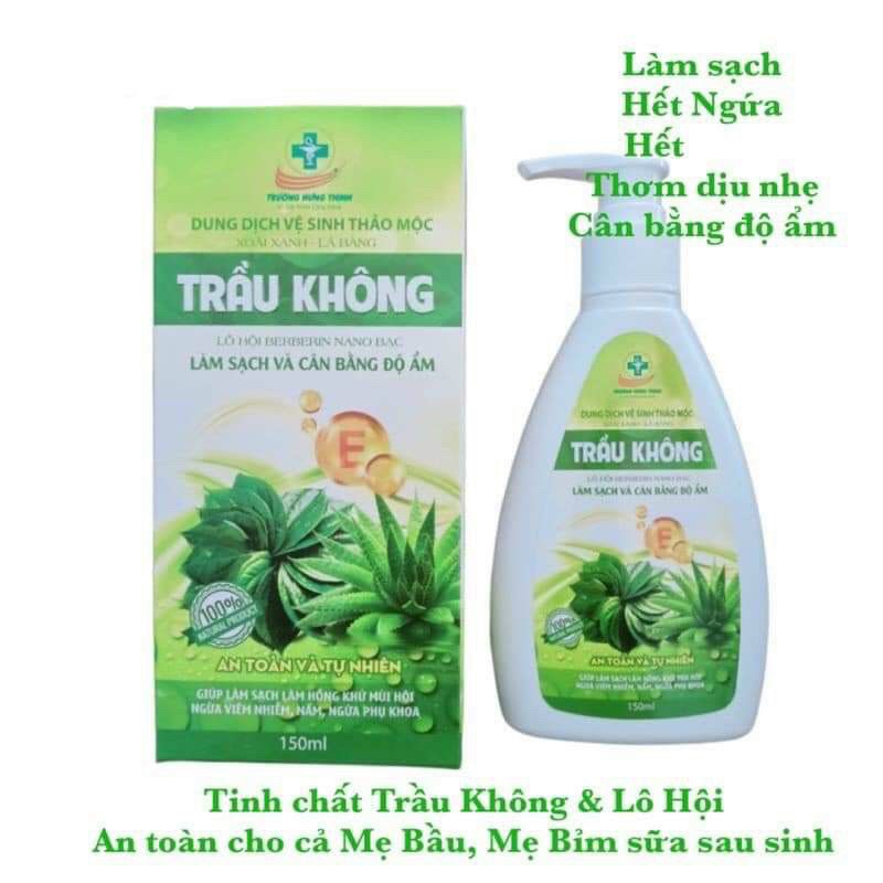 Dung Dịch Vệ Sinh Trầu Không Lô Hội Berberin Nano Bạc