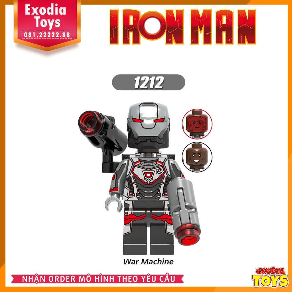 Xếp hình Minifigure Marvel Avengers nhân vật siêu anh hùng Người Sắt Iron Man - Đồ Chơi Lắp Ghép Sáng Tạo - XINH X0252