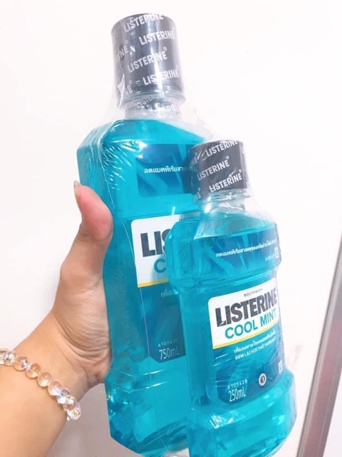 gia shock NƯỚC XÚC MIỆNG LISTERINE TRÀ XANH 750ml tặng chai nhỏ 250ml