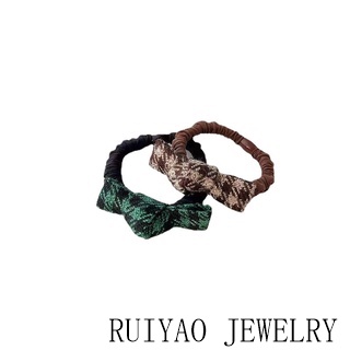 Dây Cột Tóc Co Giãn Đính Nơ Nhỏ Xinh Xắn Phong Cách Retro Hàn Quốc One Year Dongdaemun