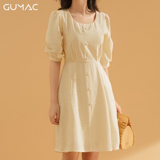 Đầm eo xếp tay phồng DA780 GUMAC