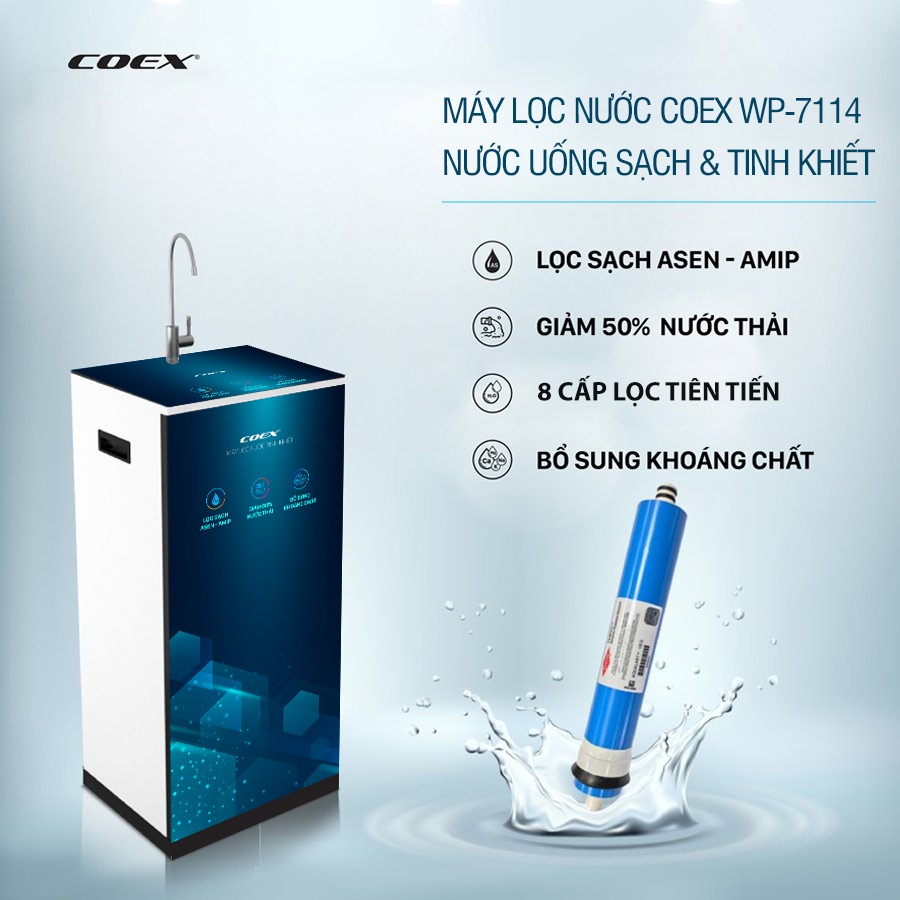 Máy Lọc Nước RO 8 cấp Coex WP-7114