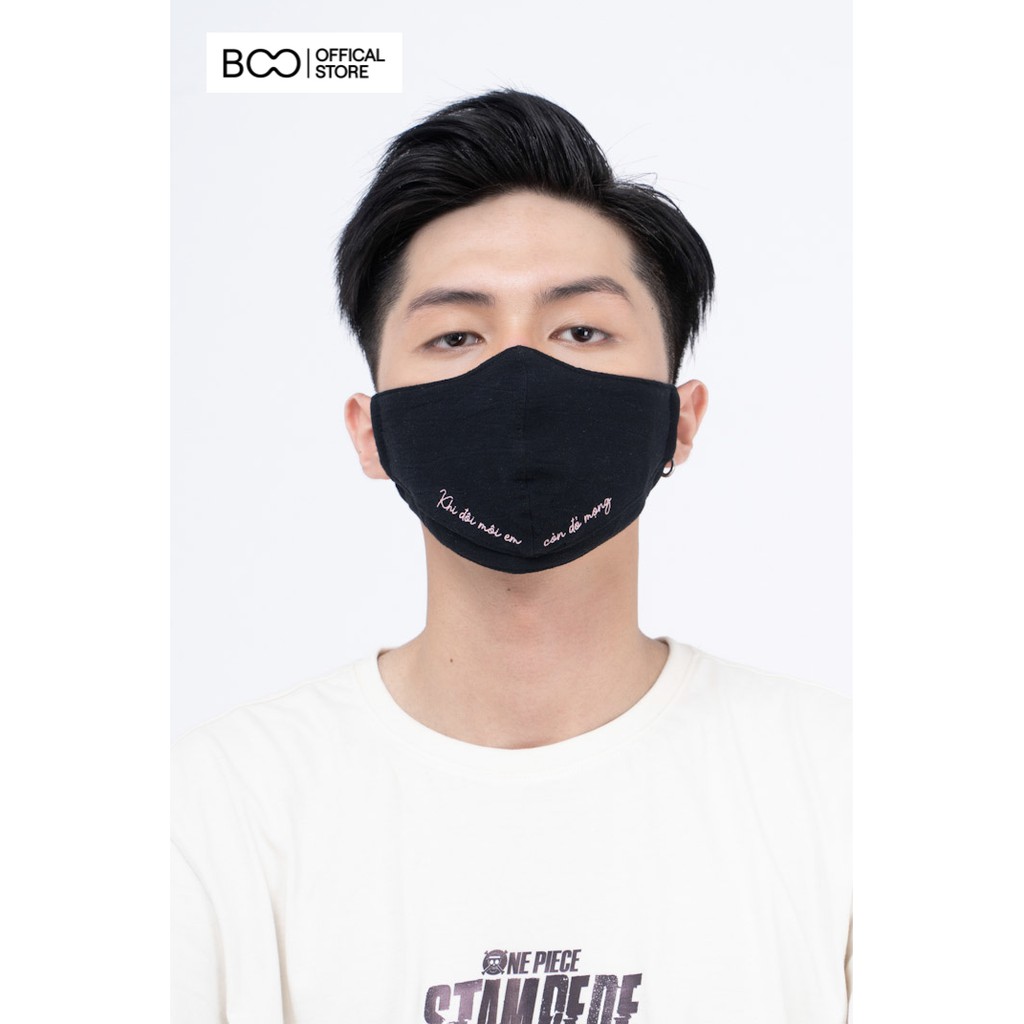 Combo 2 Chiếc Khẩu Trang Kháng Khuẩn Vải BOO In Graphic See Lips