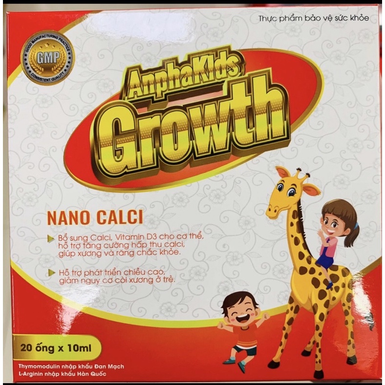 Nano Canxi AnphaKids Growth, Tăng Chiều Cao Cho Bé