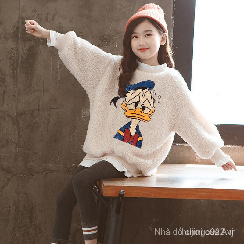 Fashionable Hat Long Sleeve Sweatshirts For Girls