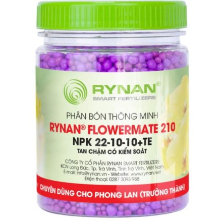Chuyên dùng cho lan trưởng thành, phân bón thông minh tan chậm Rynan 150g