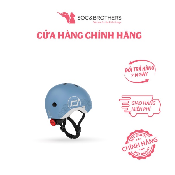 Mũ đội đầu phản quang cho bé Scoot and Ride