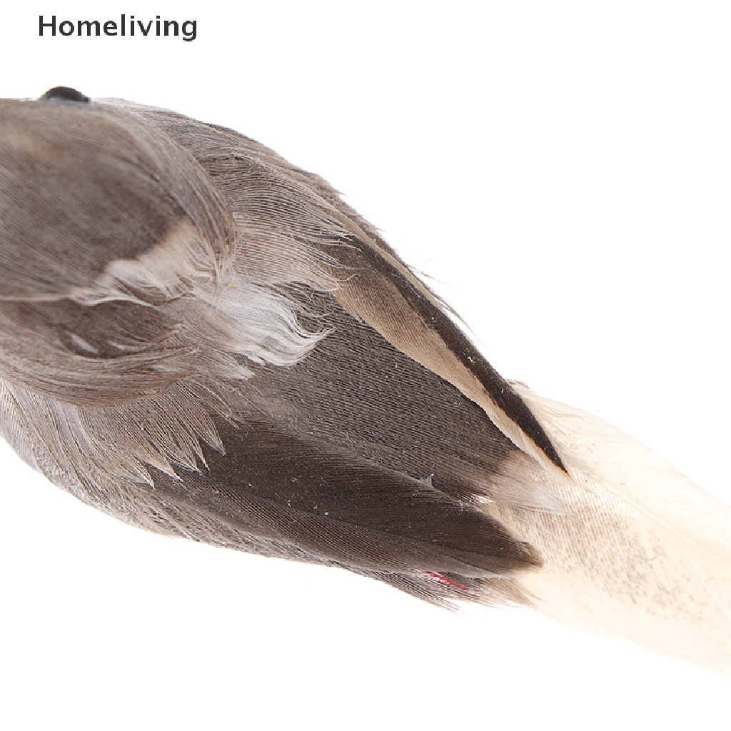 1 Chú Chim Giả Bằng Xốp Màu Xám Trang Trí Nhà Cửa Tiệc Cưới