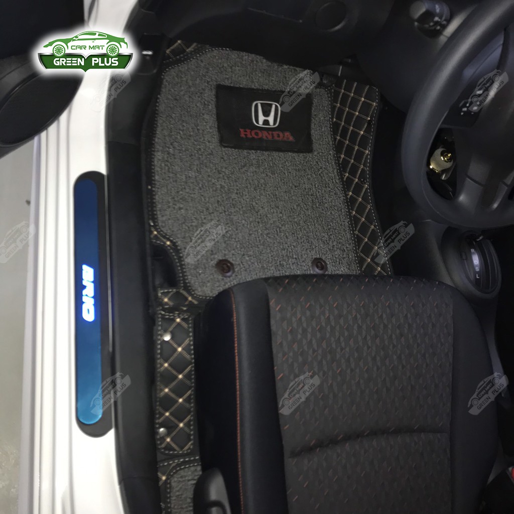 Thảm lót sàn ô tô 6D Honda Brio chống nước, không mùi, phủ kín 90% sàn xe