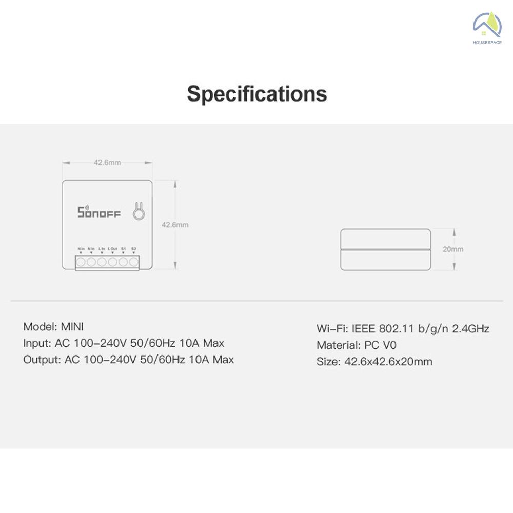 Sonoff Công Tắc Thông Minh 10a Hỗ Trợ Chế Độ Tự Động