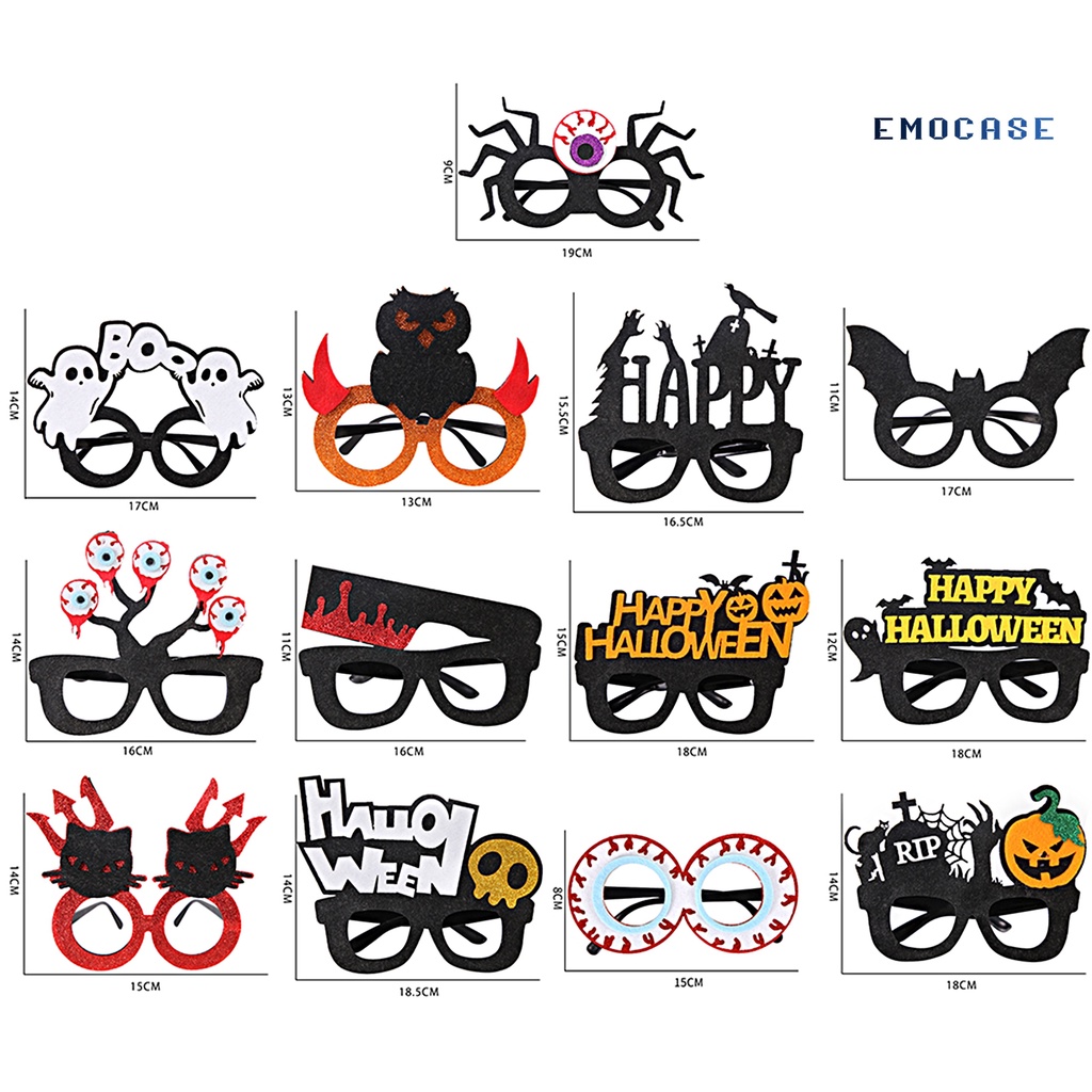 1 Cặp Mắt Kính Nhựa Hình Halloween Sáng Tạo Thân Thiện Với Môi Trường