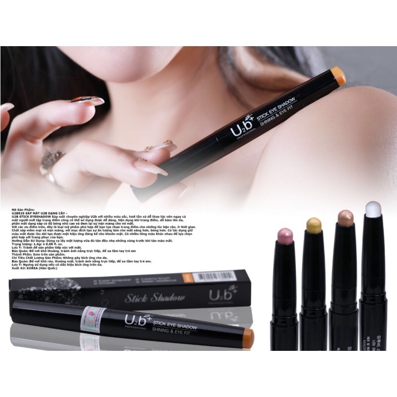 SÁP MẮT U2B DẠNG CÂY  - STICK EYE SHADOW