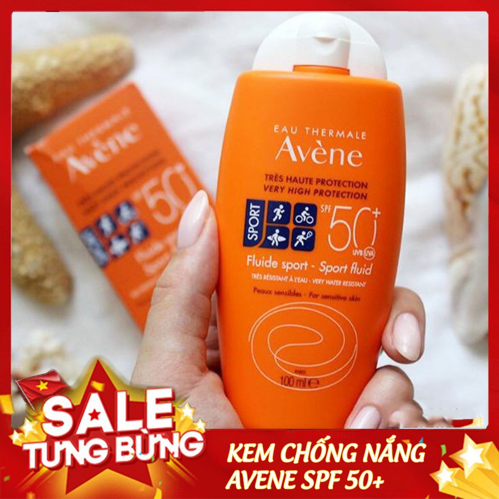 Kem chống nắng AVÈNE Sport Fluid SPF50+ - Kem chống nắng an toàn hiệu quả