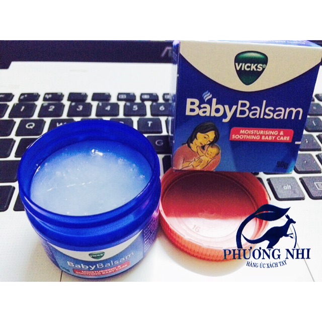 DẦU BÔI GIỮ ẤM , PHÒNG HO, CẢM LẠNH CHO BÉ VICK BABY BALSAM- CÓ BILL MUA HÀNG