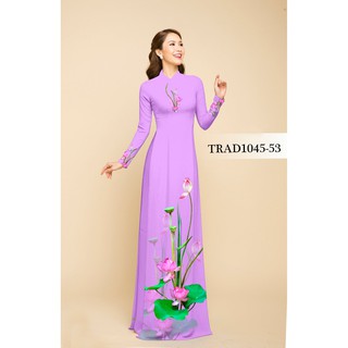 [NEW] VẢI MAY ÁO DÀI IN HOA SEN