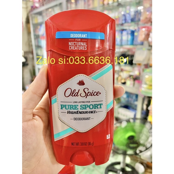 lăn khử mùi buồm đỏ old spice original chai 85g (dạng sáp)