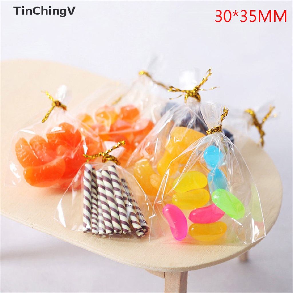 [TinChingV] Túi Đựng Thức Ăn Mini Bằng Nhựa Resin Trang Trí Nhà Búp Bê