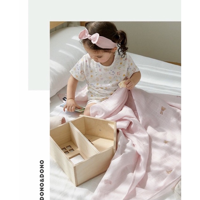 Chăn hè mỏng Dono&Dono nội địa Hàn nhiều hoạ tiết cho bé