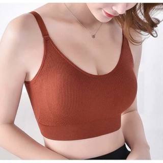 Áo lót ngực nữ kèm bra chất cotton kháng khuẩn co giãn