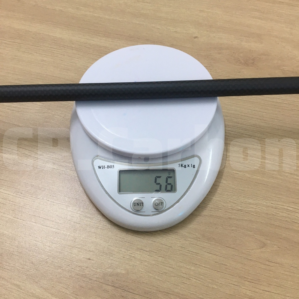 Ống Carbon 3K rỗng dài 1 mét đường kính ngoài 13mm, đường kính trong 11mm