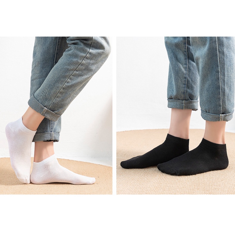 Vớ nam cổ thấp màu sắc đơn giản thời trang