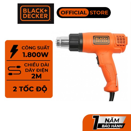 Máy thổi hơi nóng cầm tay BLACK+ DECKER KX1800-B1